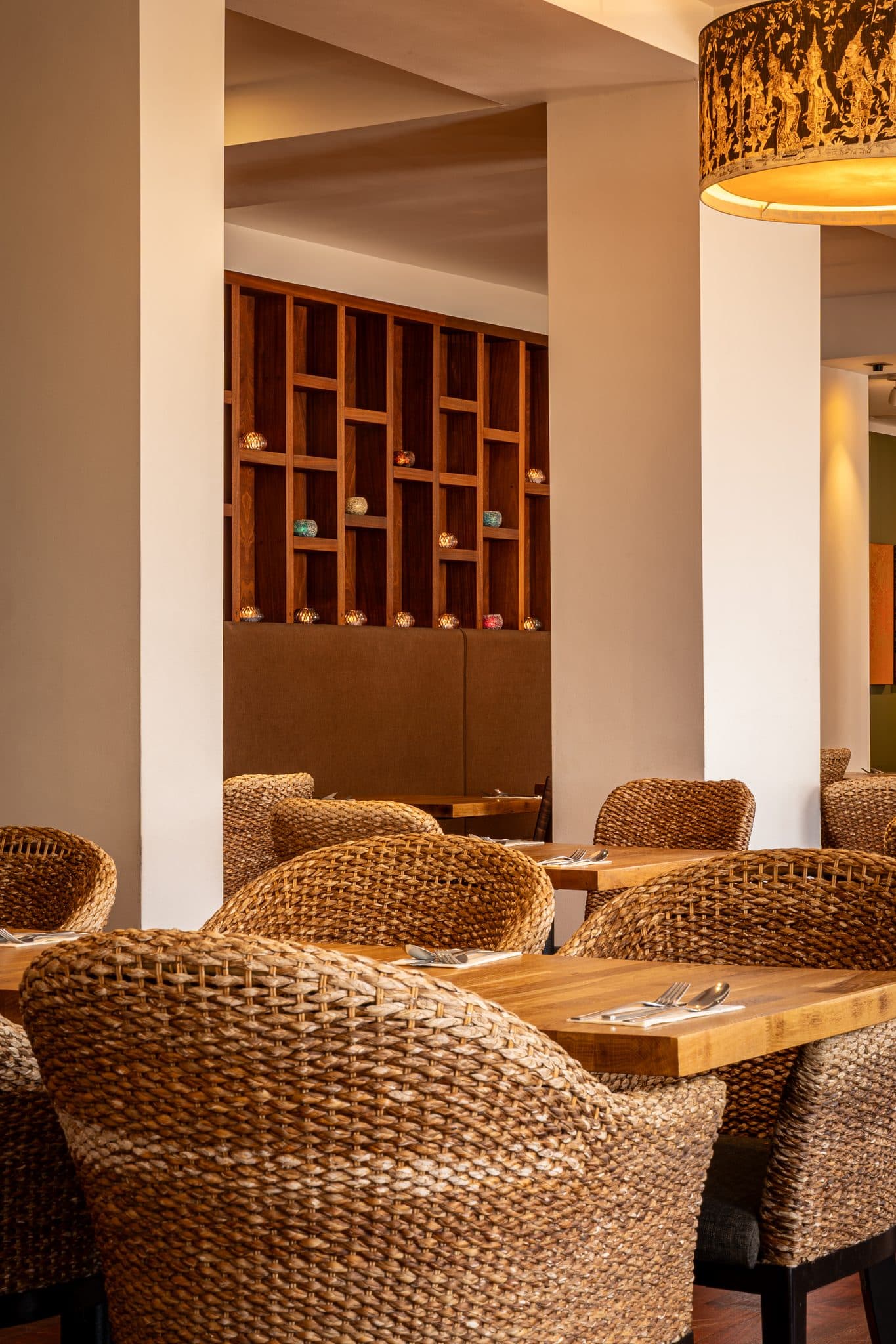 Dining interior at Tiien Thai restaurant