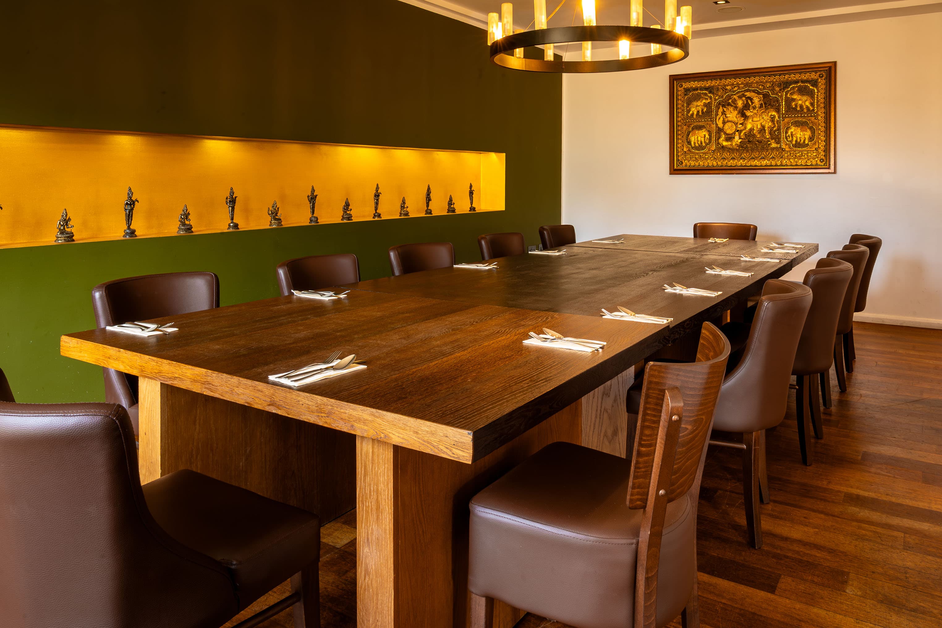 Private dining seating at Tiien Thai Bournemouth